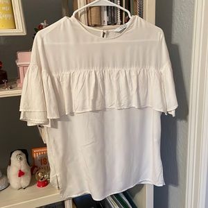& Other Stories cream blouse